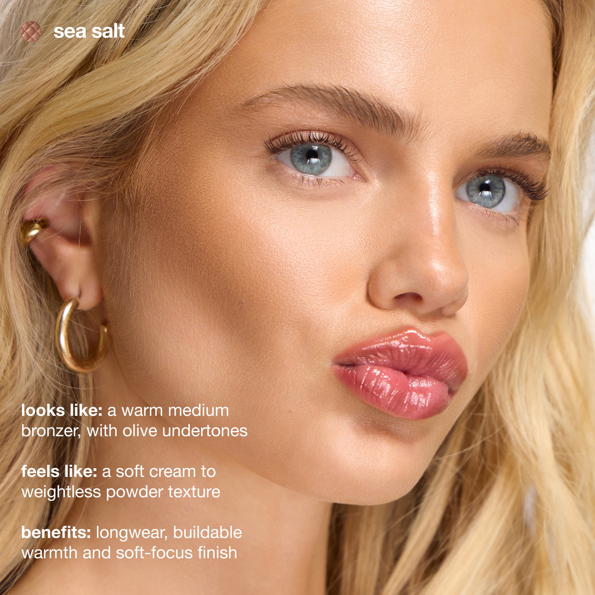 ICONIC London Fridays Buildable Blurring Bronze. A warm medium bronzer, with olive undertones