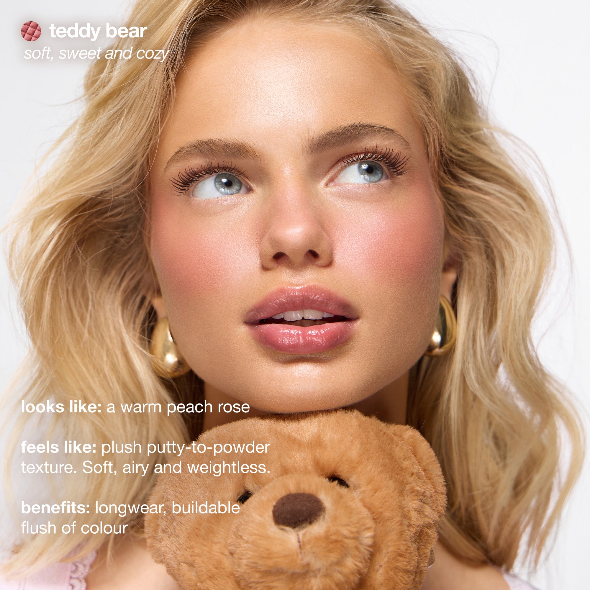 ICONIC London Teddy Bear Buildable Blurring Blush Soft, sweet and cosy