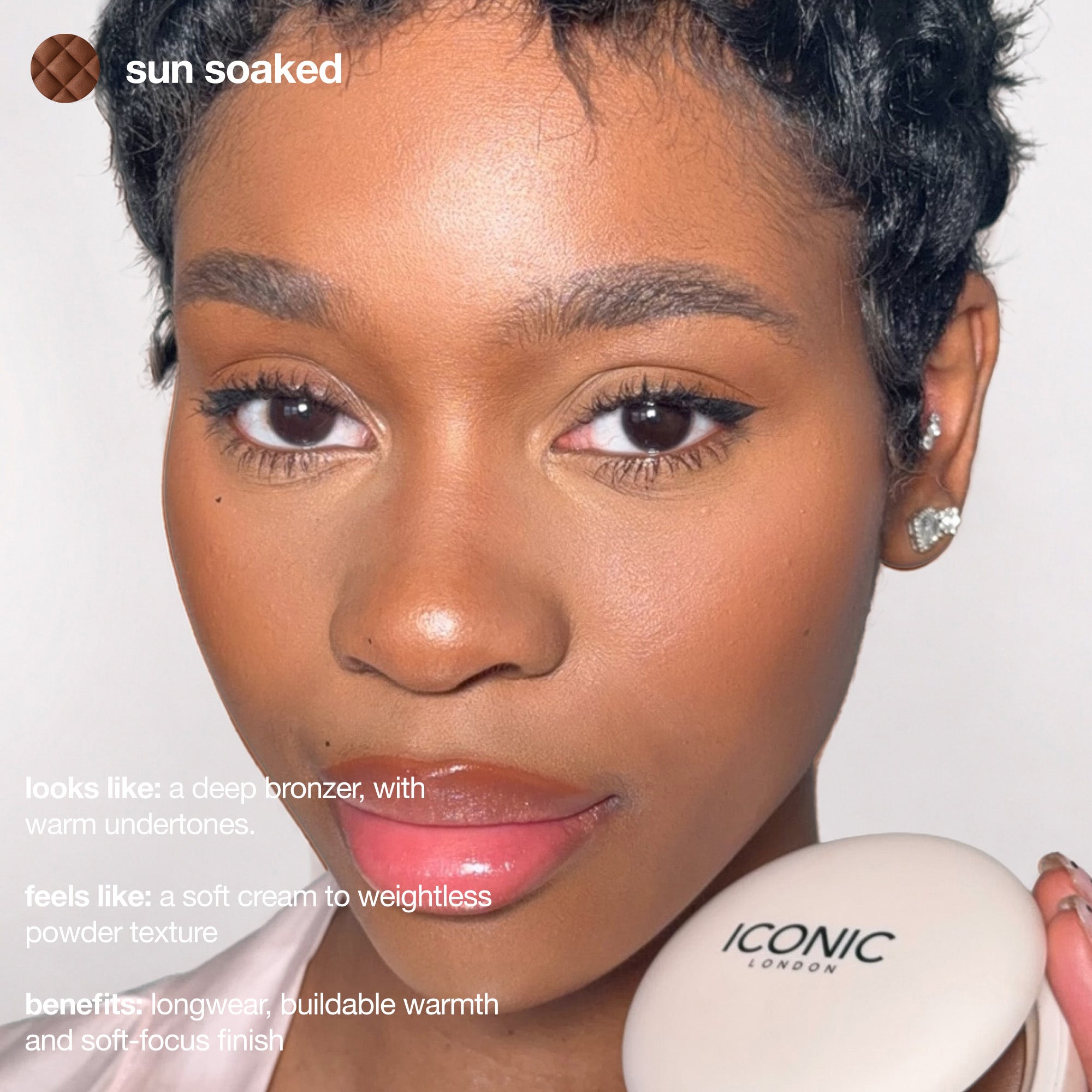 ICONIC London Fridays Buildable Blurring Bronze. A deep bronzer, with warm undertones