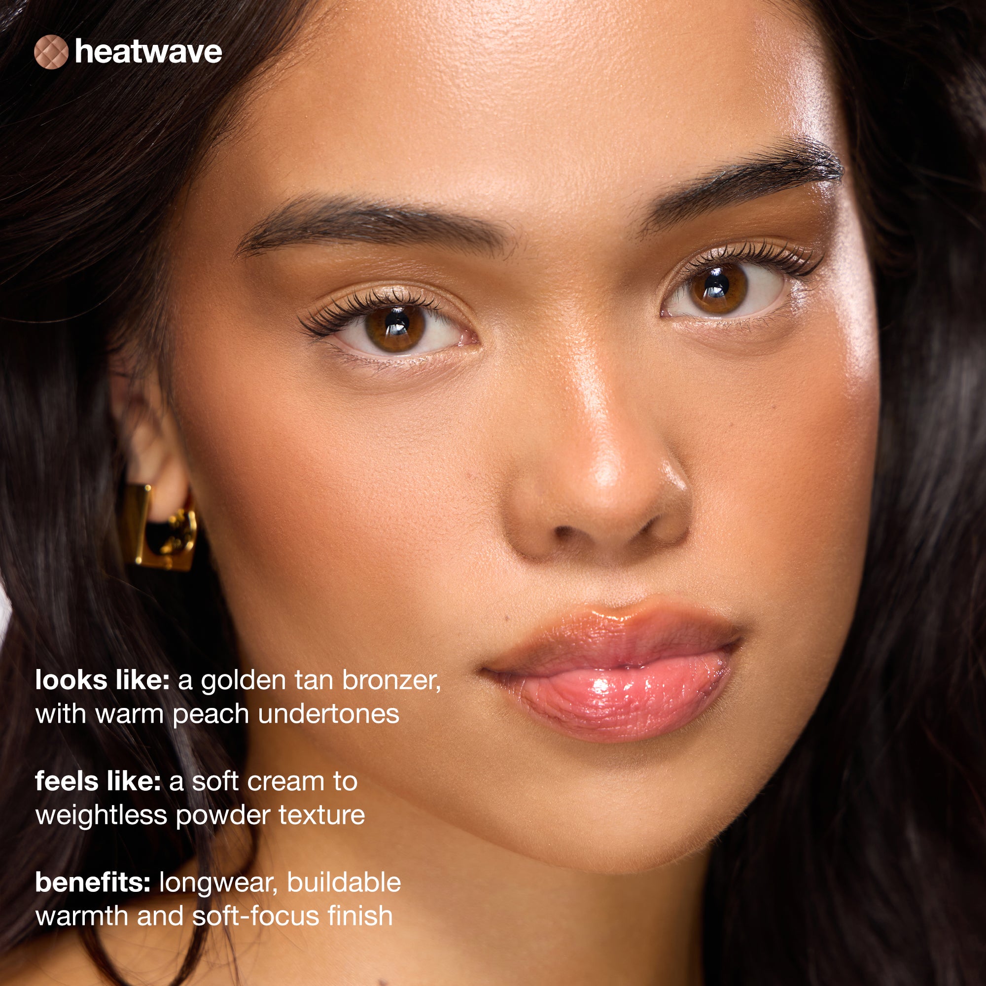 ICONIC London Fridays Buildable Blurring Bronze. A golden tan bronzer, with warm peach undertones