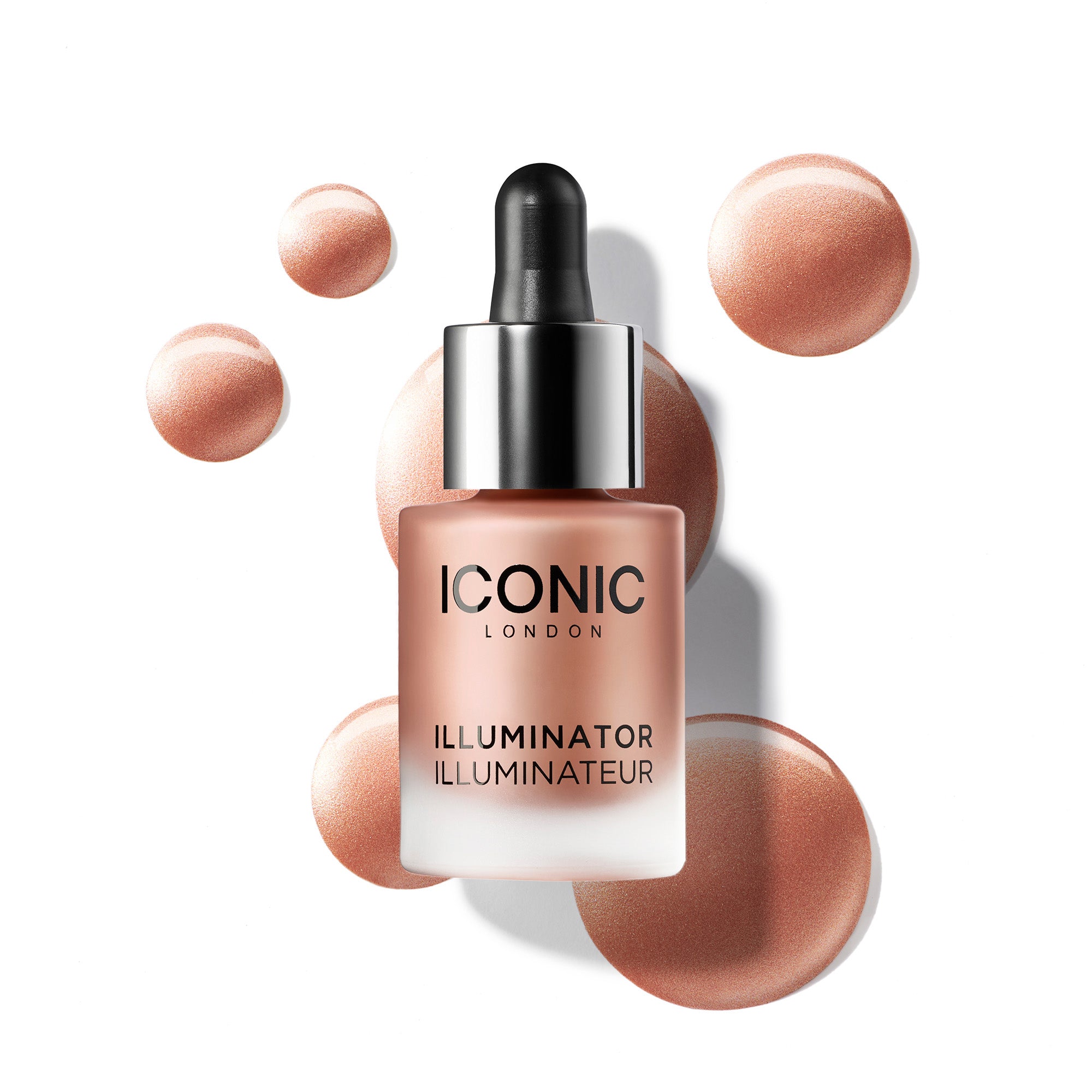 Iconic London Illuminator Liquid Highlighter Drops - Blush Peachy Rose Gold