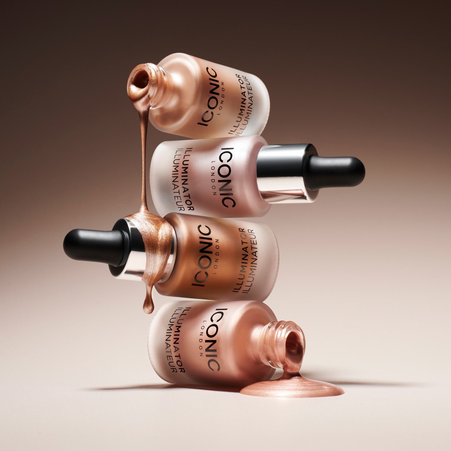 colour_Blush (Peachy Rose Gold), colour_Shine (Pink Pearl), colour_Glow (Terracotta Bronze), colour_Original (Champagne Shimmer)