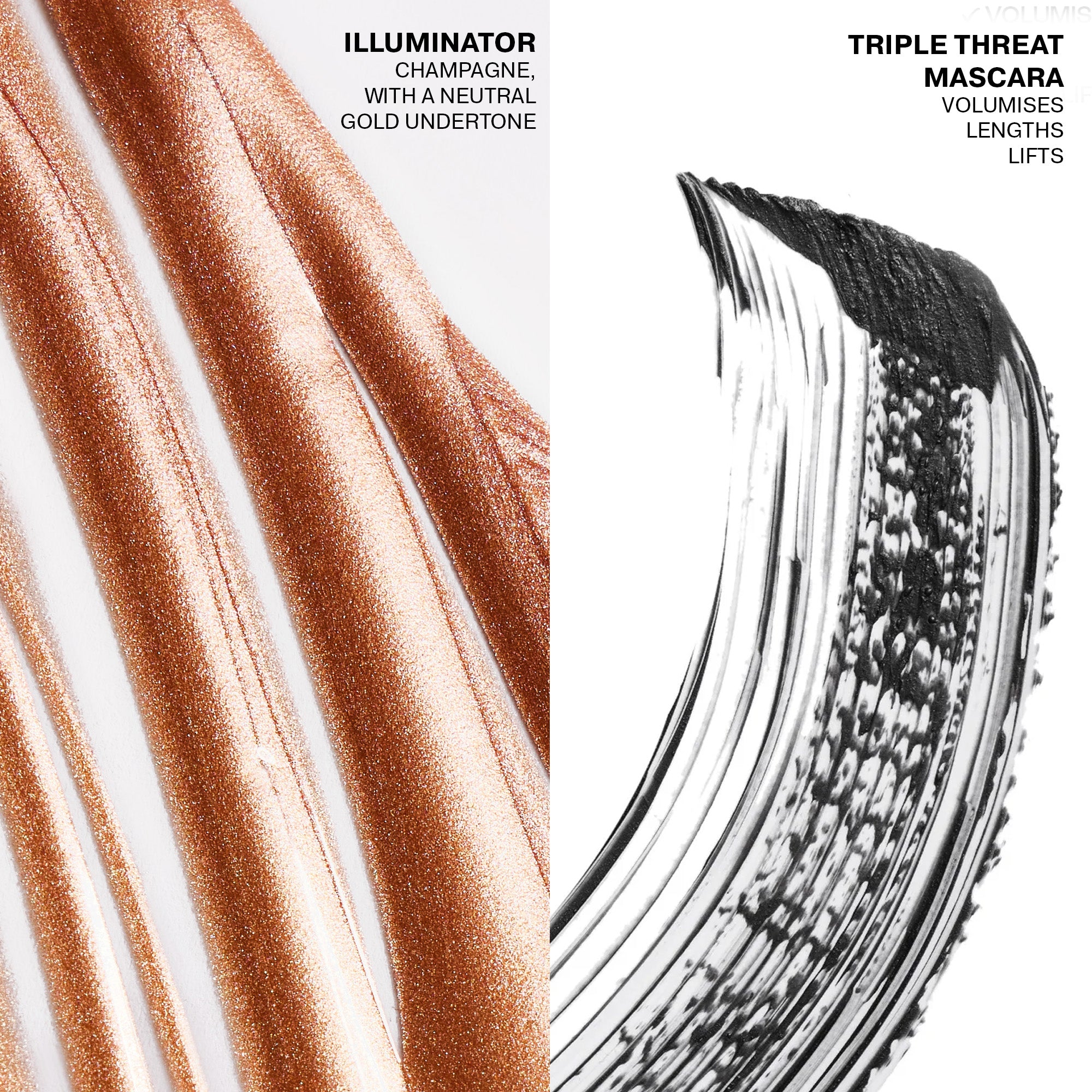 Illuminator & Triple Threat Mascara