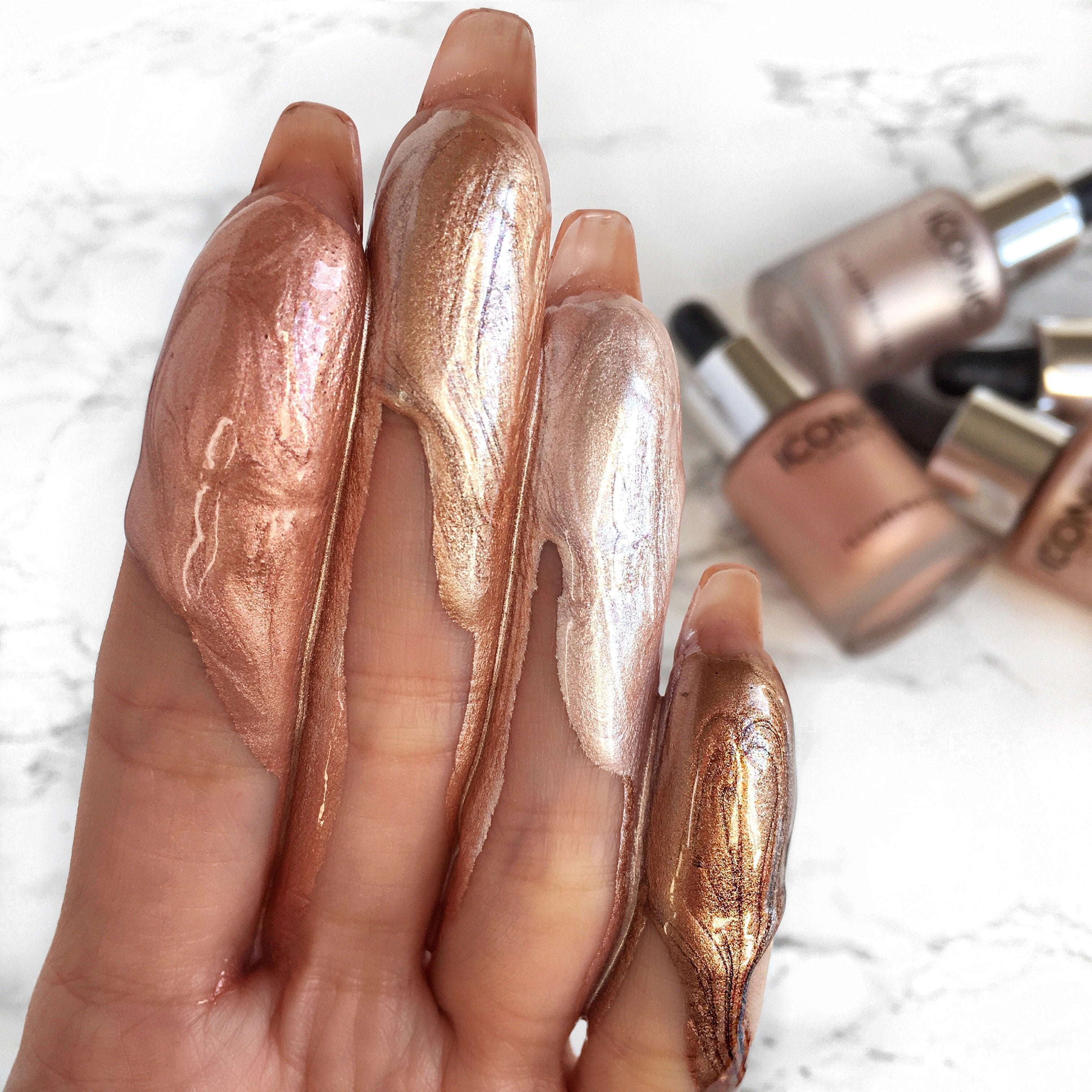 colour_Blush (Peachy Rose Gold), colour_Shine (Pink Pearl), colour_Glow (Terracotta Bronze), colour_Original (Champagne Shimmer)