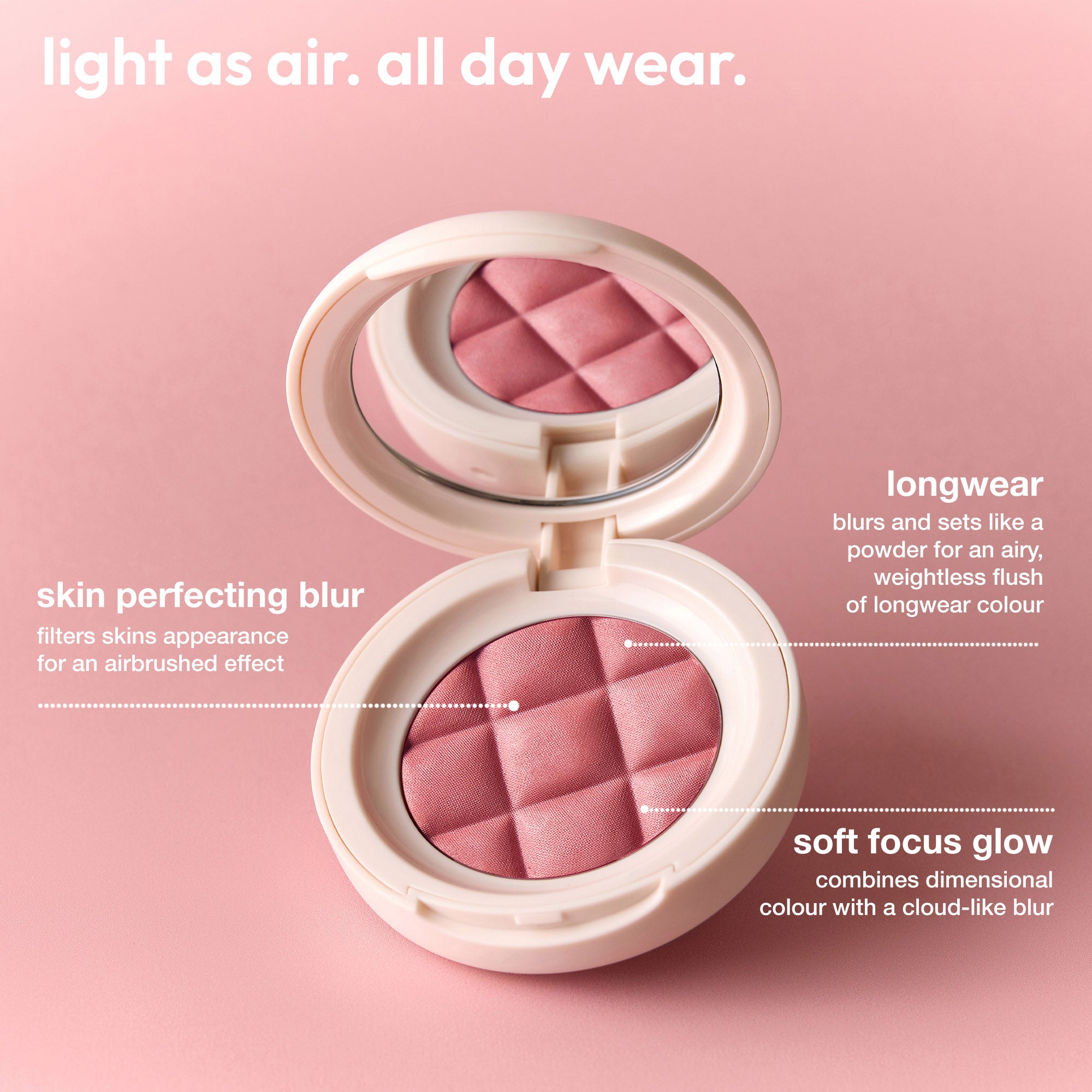 ICONIC London Shady Lady Buildable Blurring Blush Light as air, all day wear