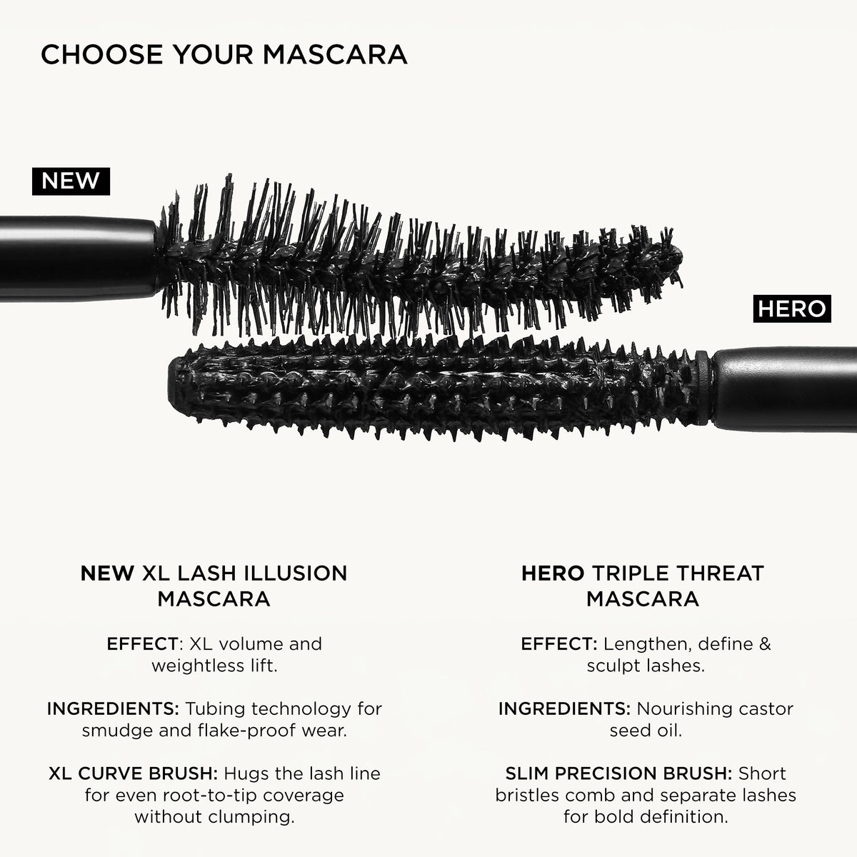 XL Lash Illusion Volumising Tubing Mascara - Choose your mascara