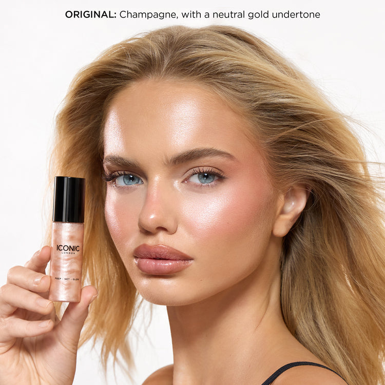 ICONIC London Mini Prep Set Glow - Champagne, with a neutral gold undertone