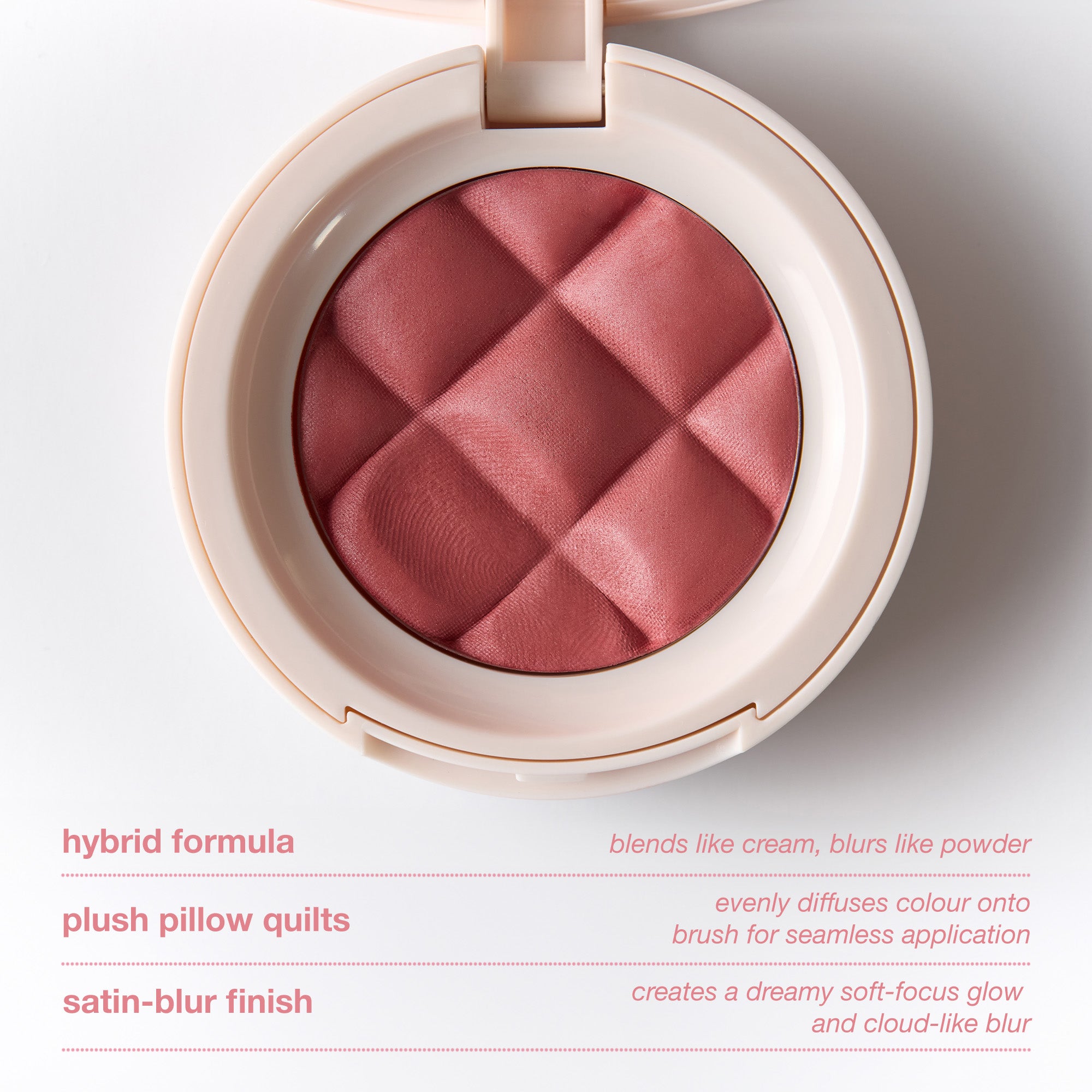 ICONIC London Teddy Bear Buildable Blurring Blush Hybrid formula