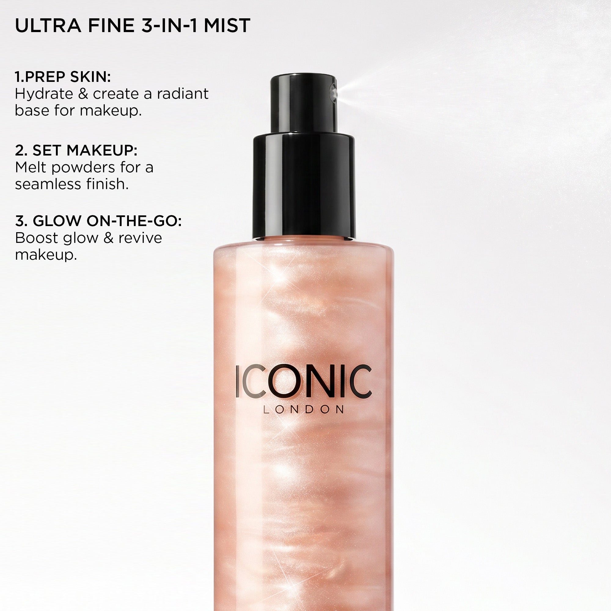 colour_Original, | Prep Set Glow in Original. Ultra fine 3-in-1 mist