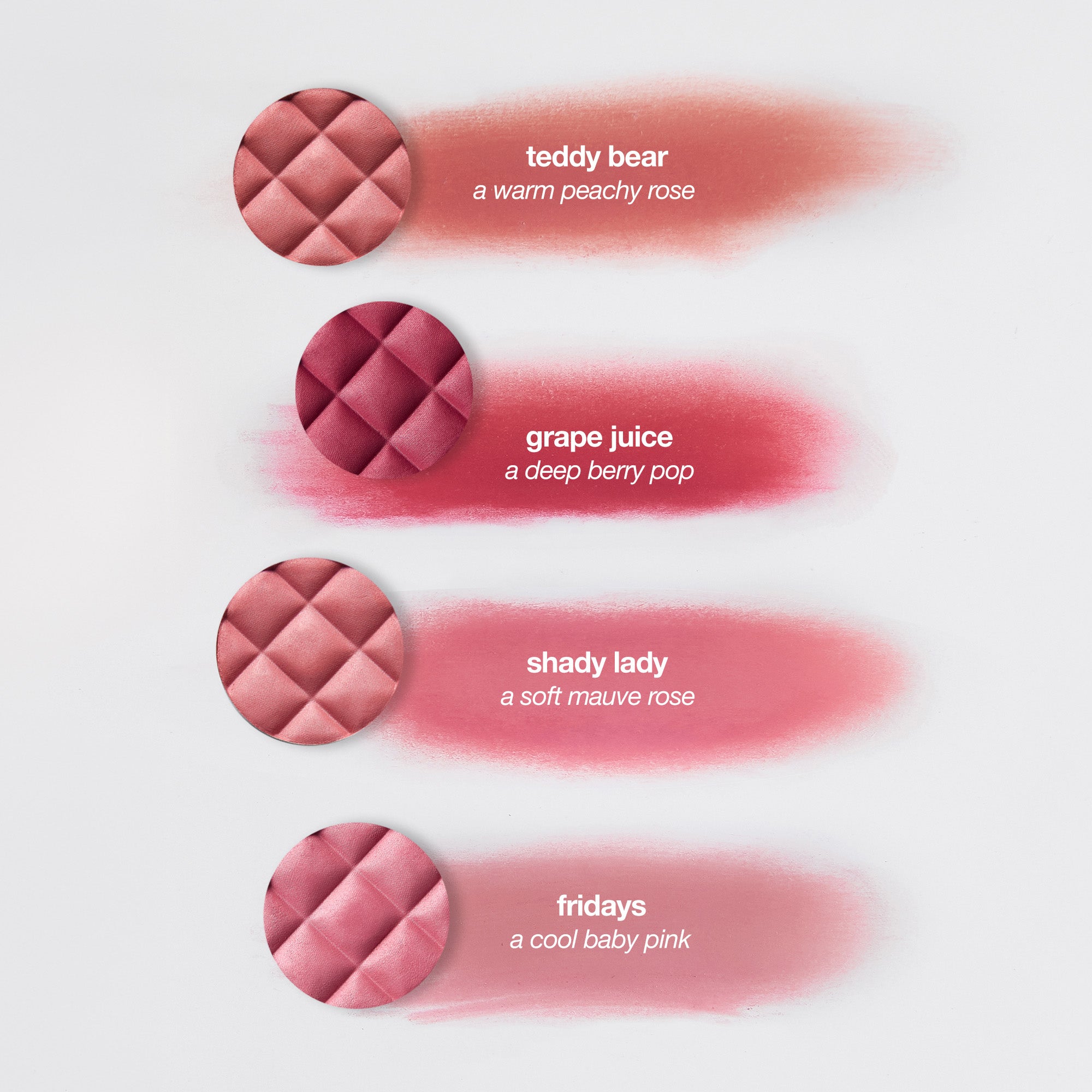 colour_grape juice, | ICONIC London Grape Juice Buildable Blurring Blush Shade Swatches
