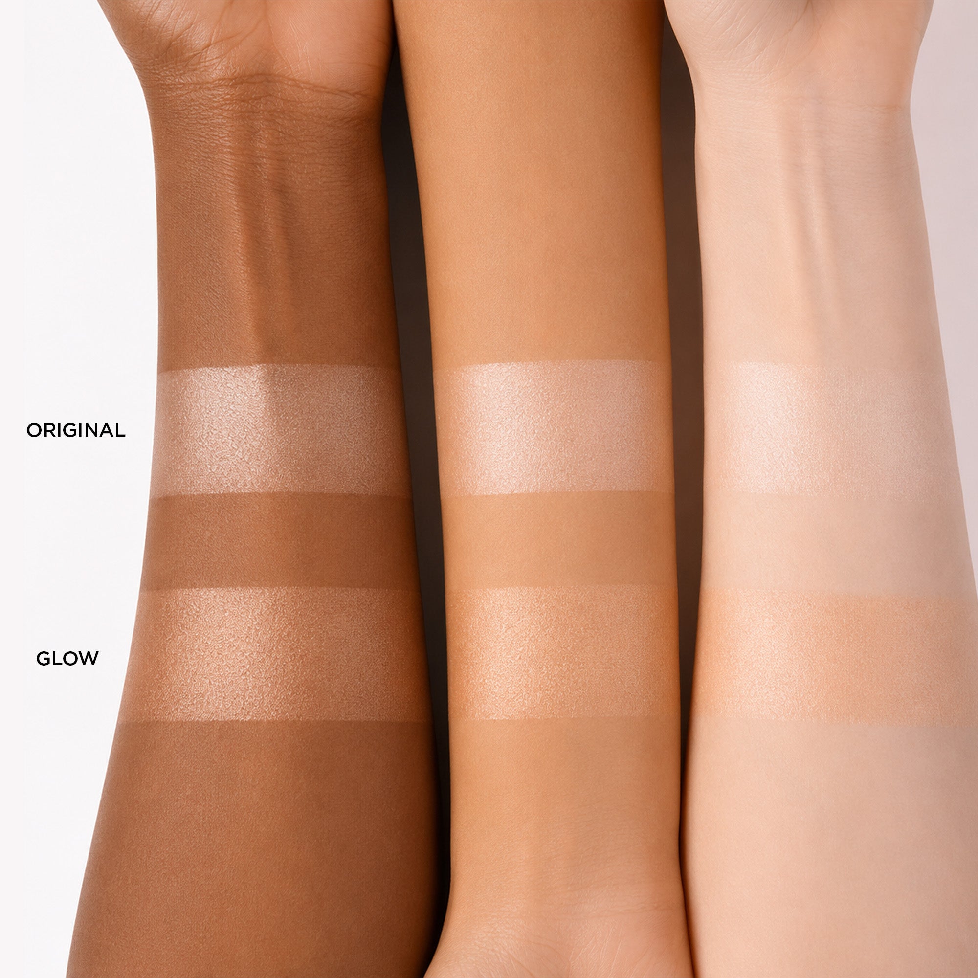 colour_Original, colour_Glow, | Prep Set Glow arm swatches