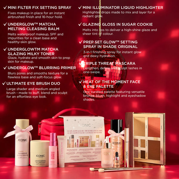 Glaze, Glow & Glam - The ICONIC Collection Gift Set (worth £227)