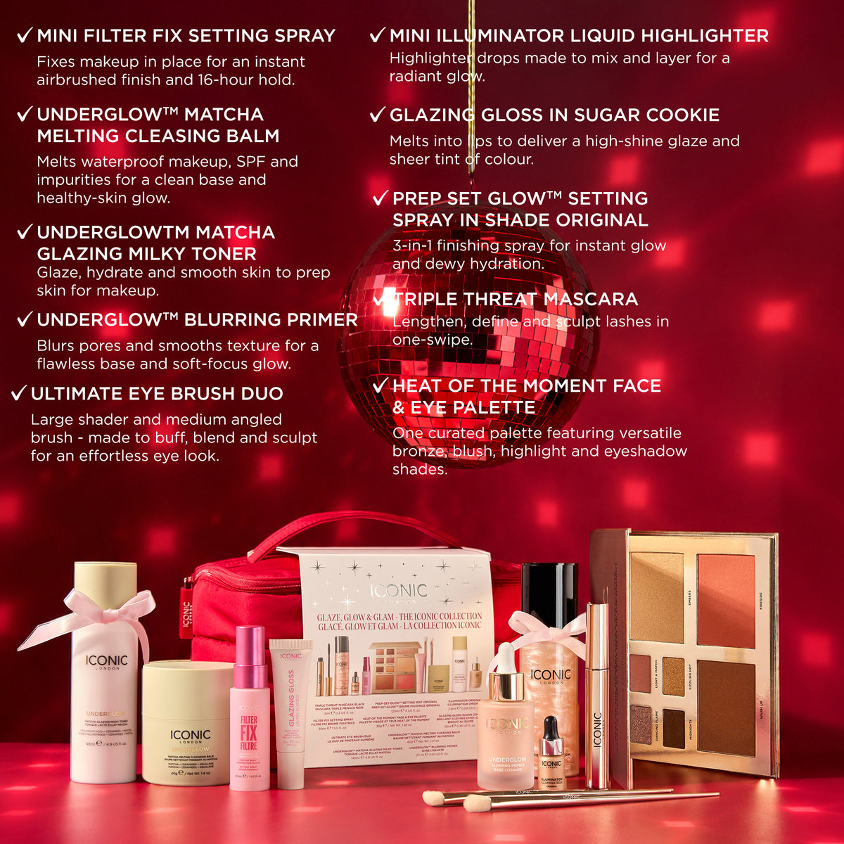 Glaze, Glow & Glam - The ICONIC Collection Gift Set (worth £227)