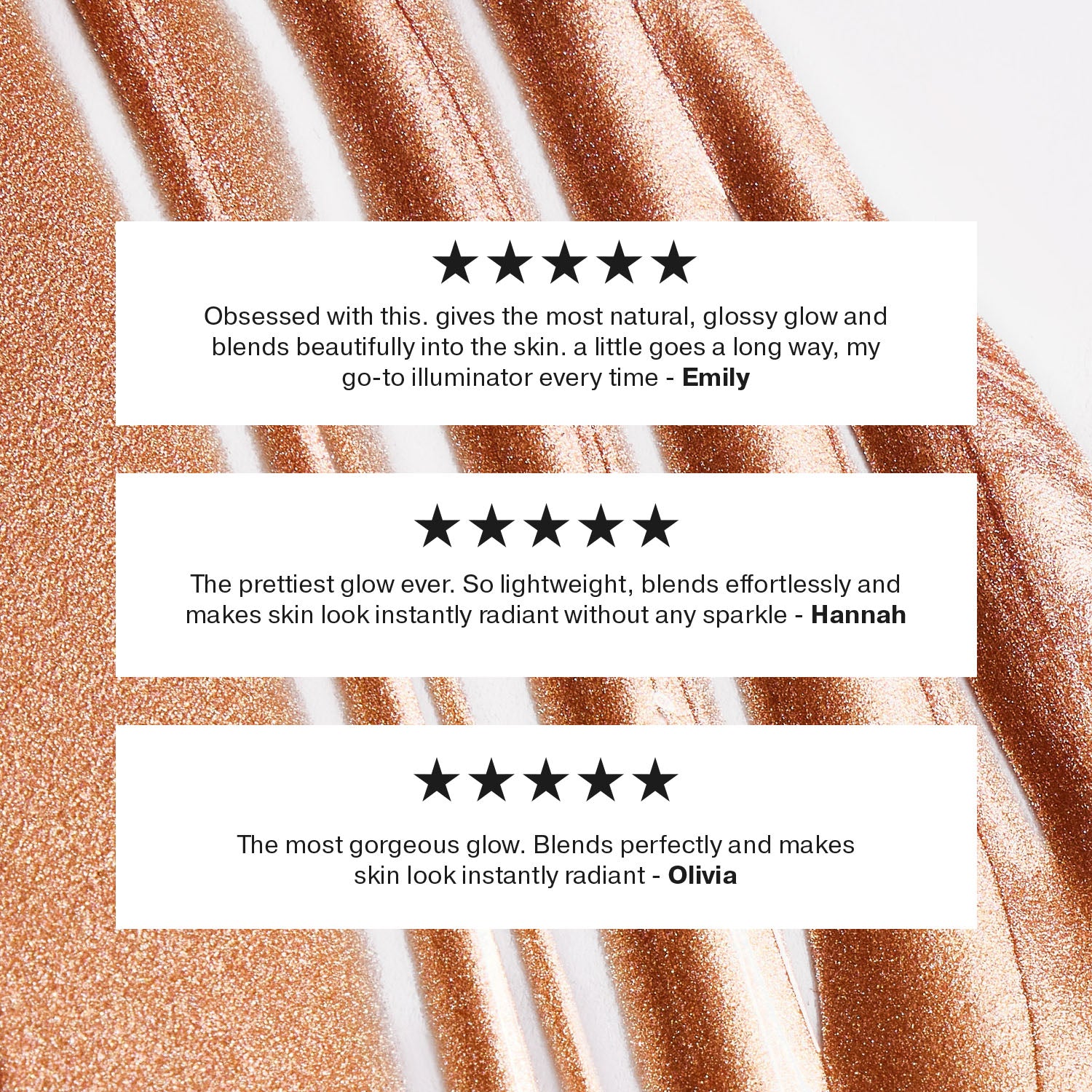 colour_ORIGINAL (Champagne Shimmer),colour_GLOW (Terracotta Bronze),colour_SHINE (Pink Pearl),colour_BLUSH (Peachy Rose Gold)