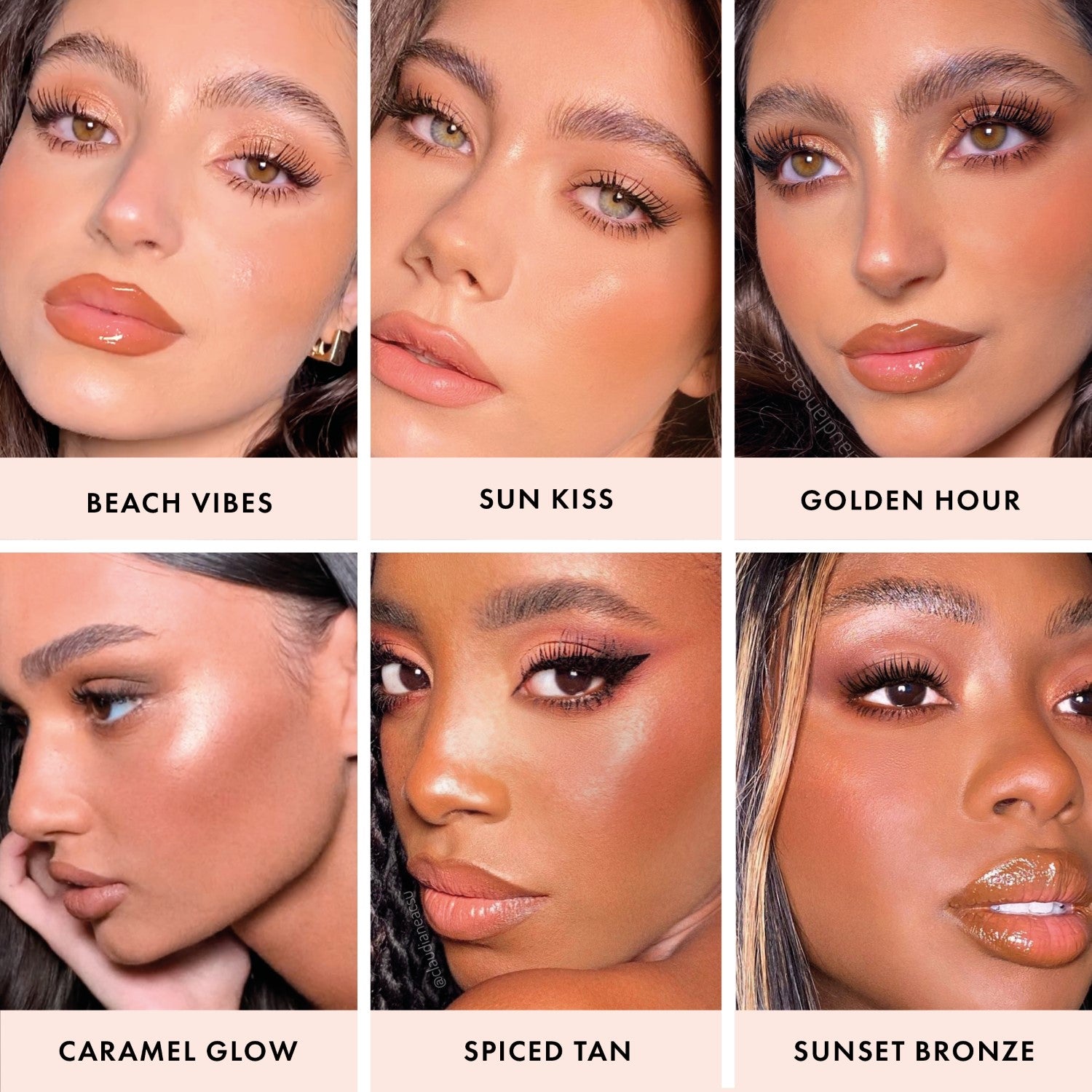 colour_Beach Vibes,colour_Sun Kiss,colour_Golden Hour,colour_Caramel Glow Bronze,colour_Spiced Tan,colour_Sunset Bronze