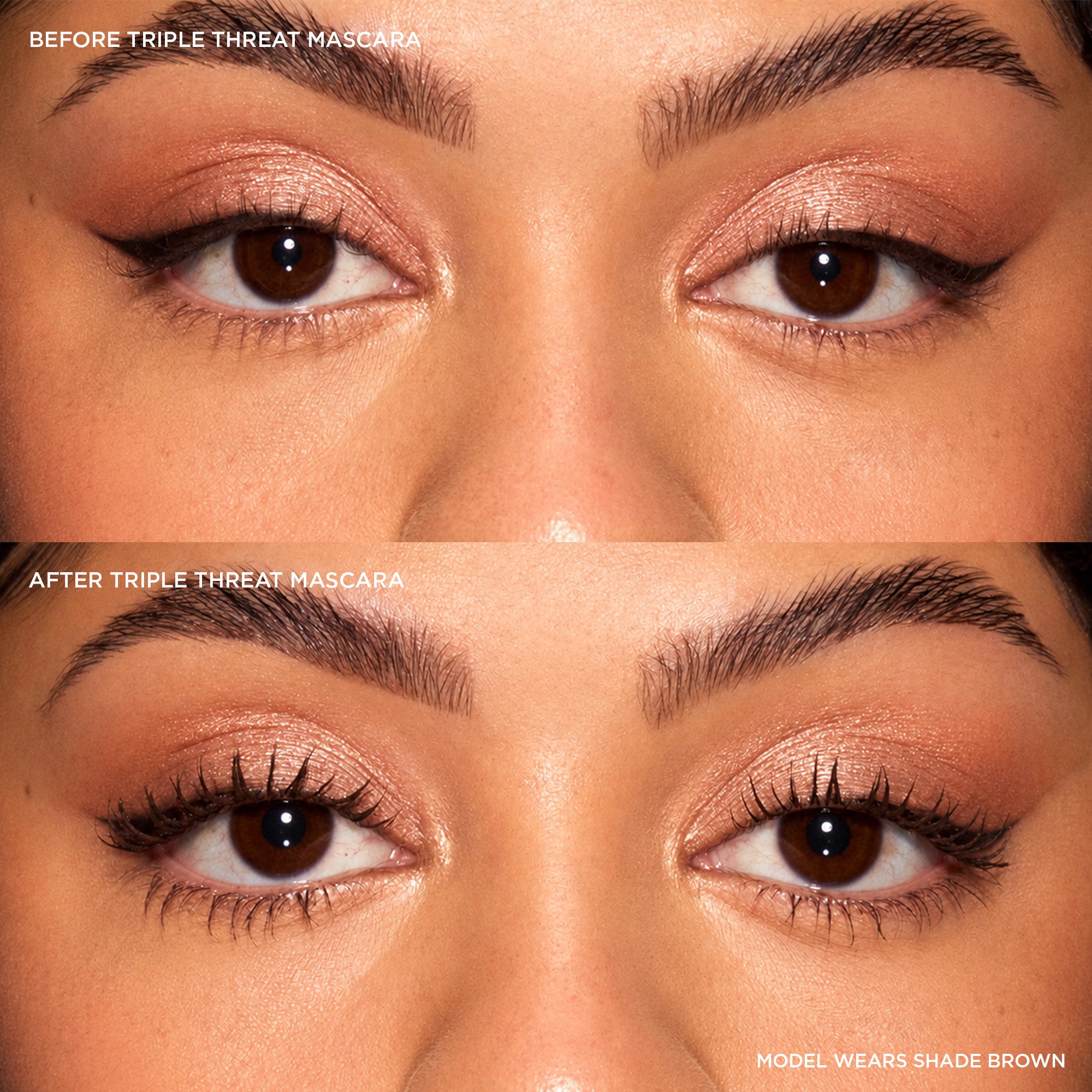 colour_black, colour_brown, | Triple Threat Mascara Before & After