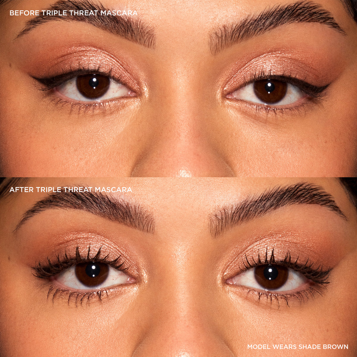 Triple Threat Mascara Before & After