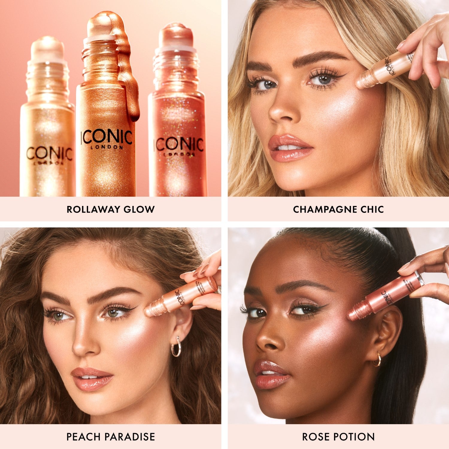 colour_Rose Potion / Original, colour_Rose Potion / Glow, colour_Peach Paradise / Original, colour_Peach Paradise / Glow, colour_Champagne Chic / Original, colour_Champagne Chic / Glow